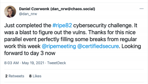 Cybersecurity Challange completed